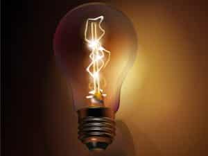 criatividade e invenção da lâmpada