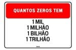 Quantos zeros tem mil, um milhão, um bilhão e um trilhão? - Gauchaweb