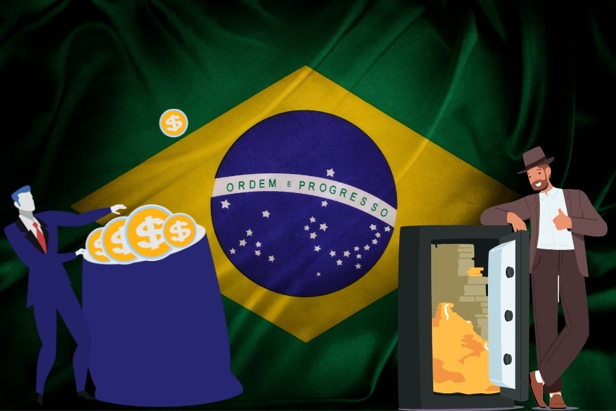 Brasil tem 433 mil milionários em 2025. Cotação do dólar aumenta esse número em reais, revelando desigualdade e concentração de riqueza.